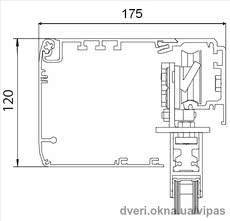 Дверная автоматика - привод раздвижных дверей Geze ECdrive (Германия)